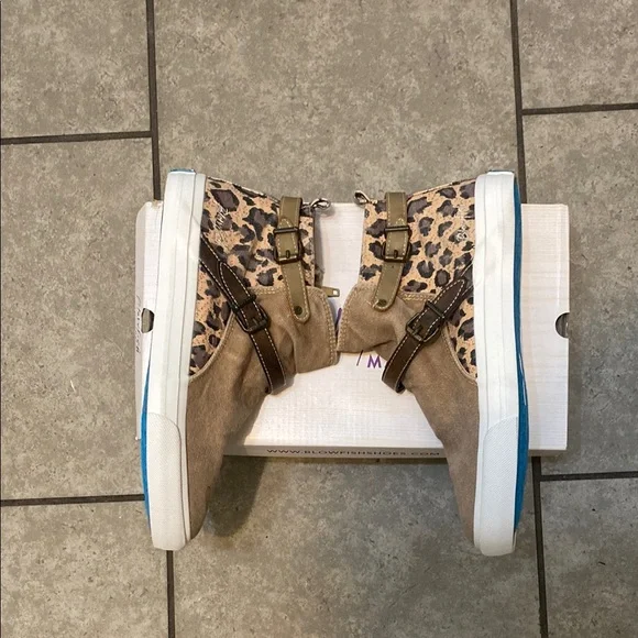 Blowfish Brown Sneakers with Leopard Detail - Picture 6 of 7